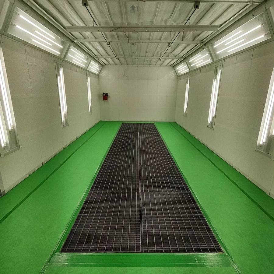 Spray booth serviced by Elite