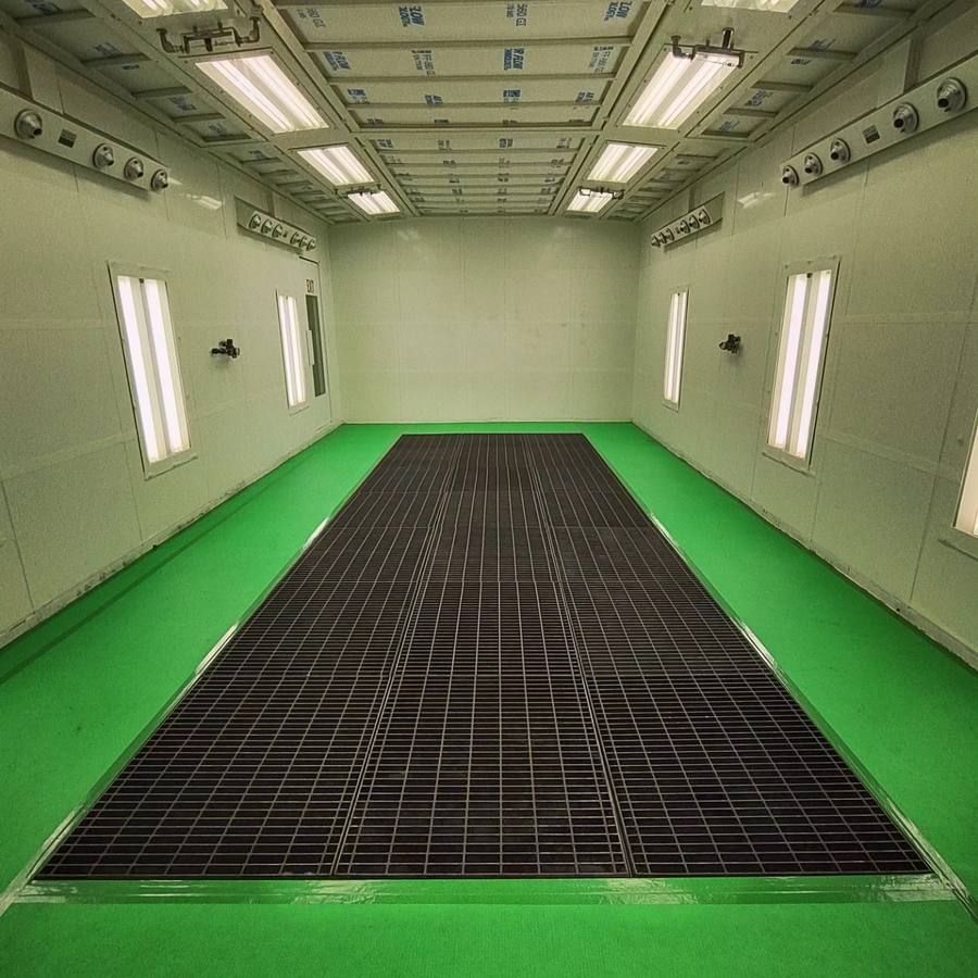 Spray booth serviced by Elite