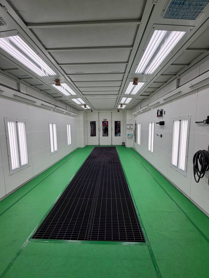 Spray booth serviced by Elite