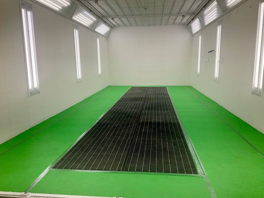 Spray booth serviced by Elite