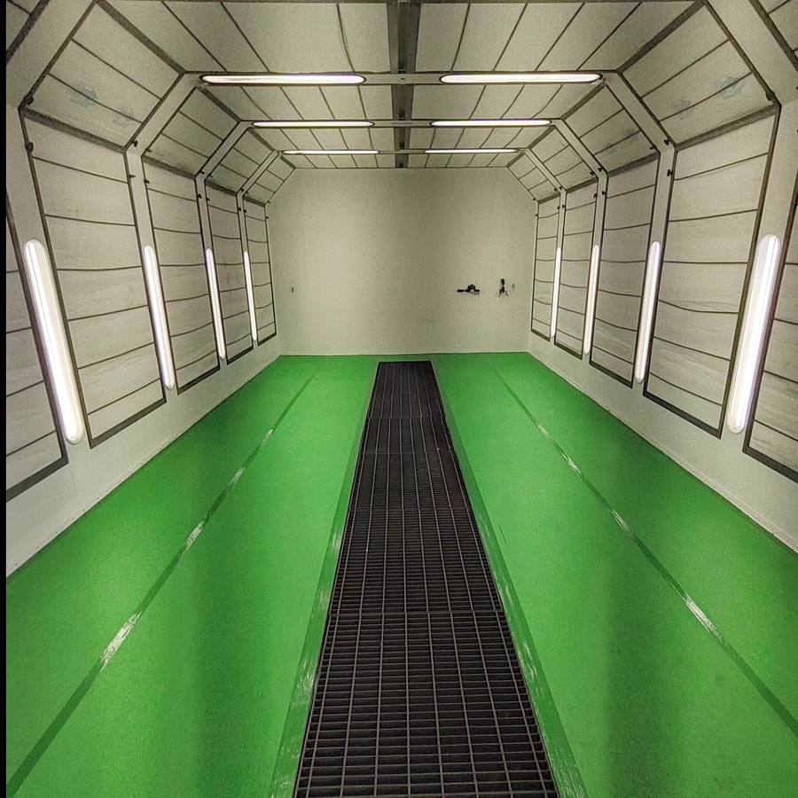 Spray booth serviced by Elite