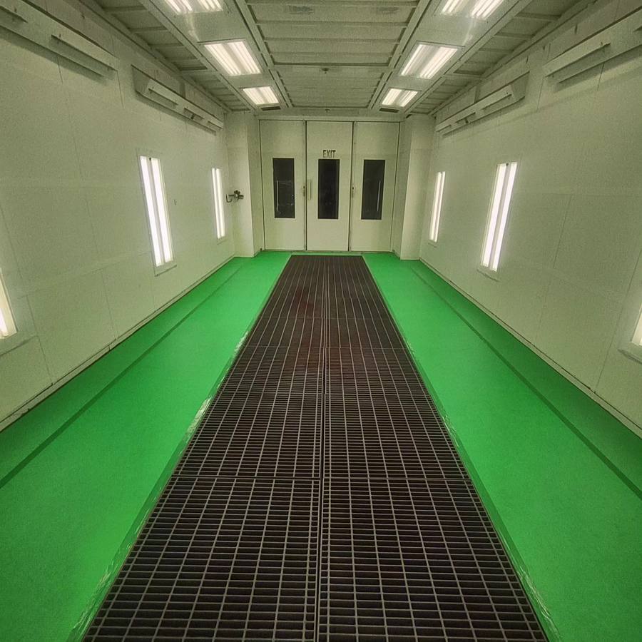 Spray booth serviced by Elite