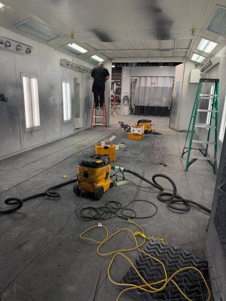 Sanding work by the Elite crew