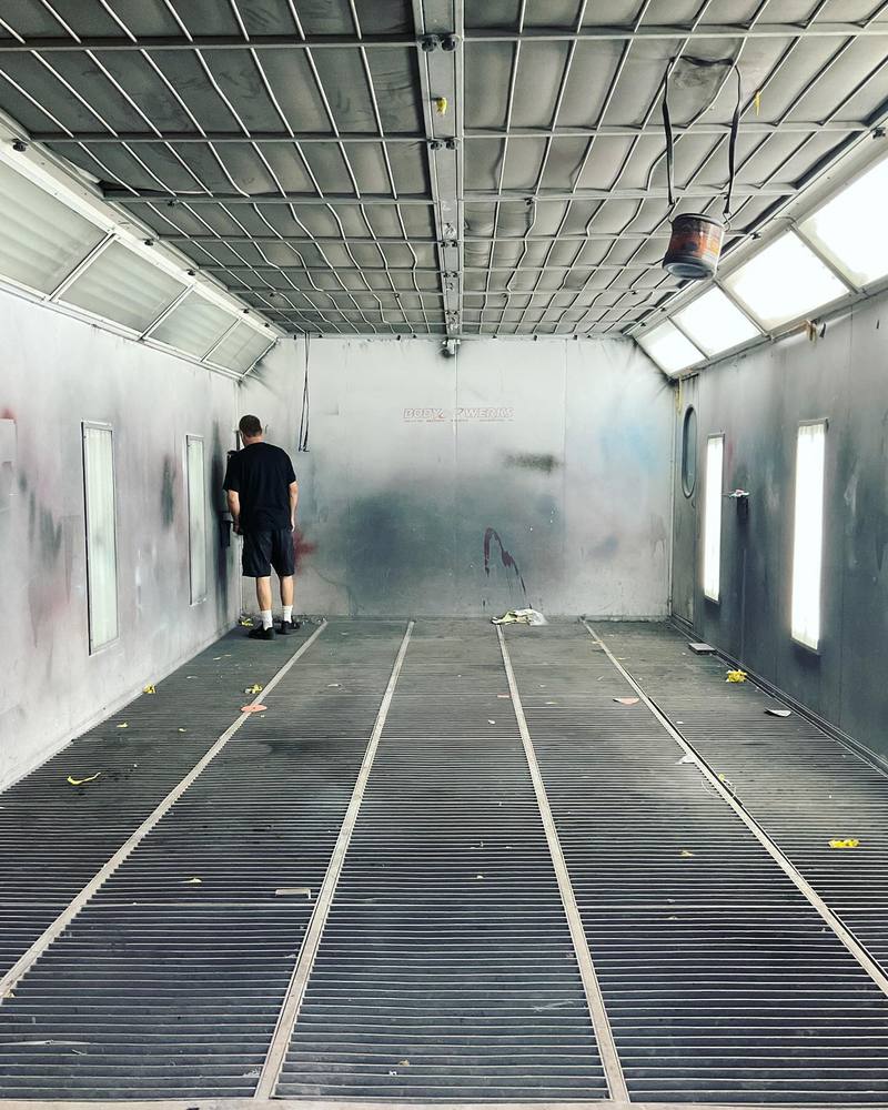 Sanding work by the Elite crew