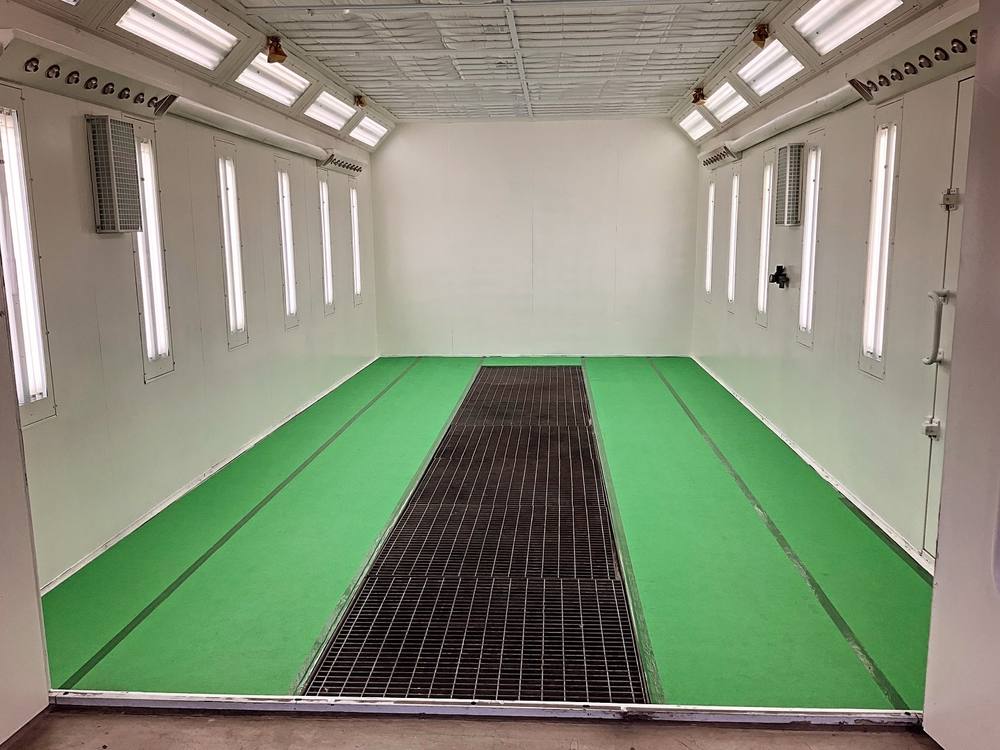 Spray booth serviced by Elite