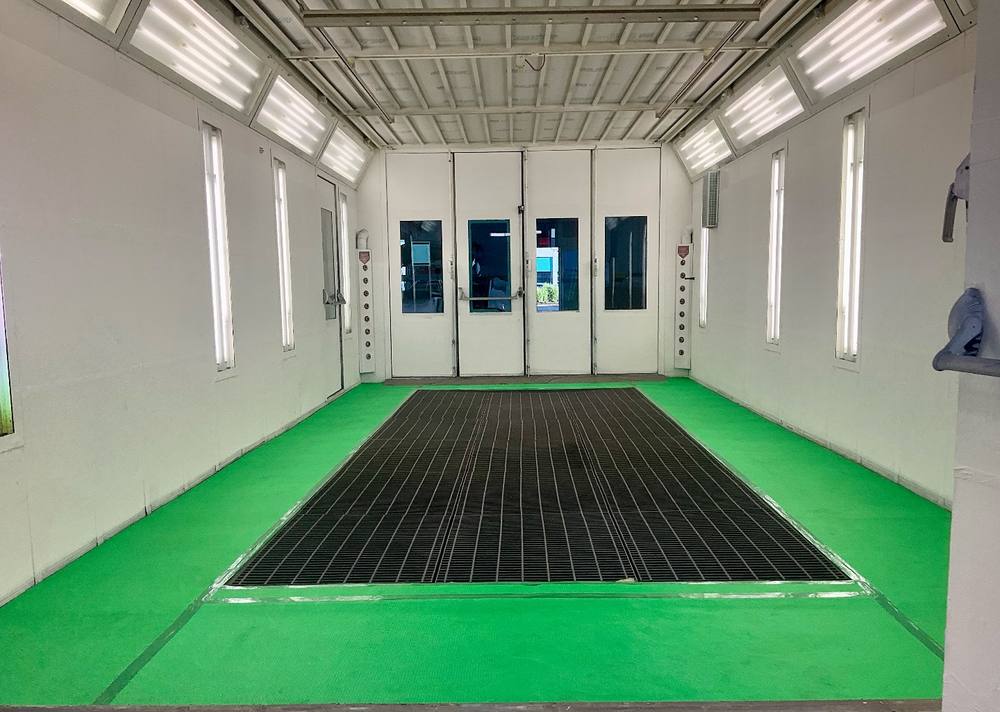 Spray booth serviced by Elite