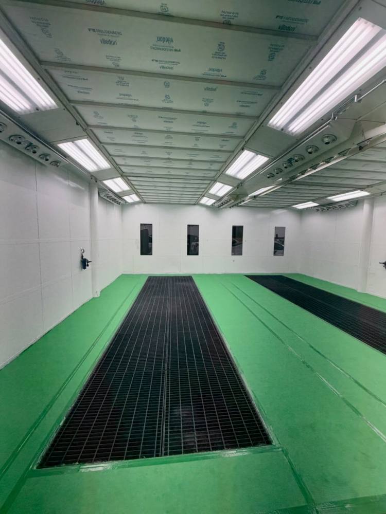 Spray booth serviced by Elite