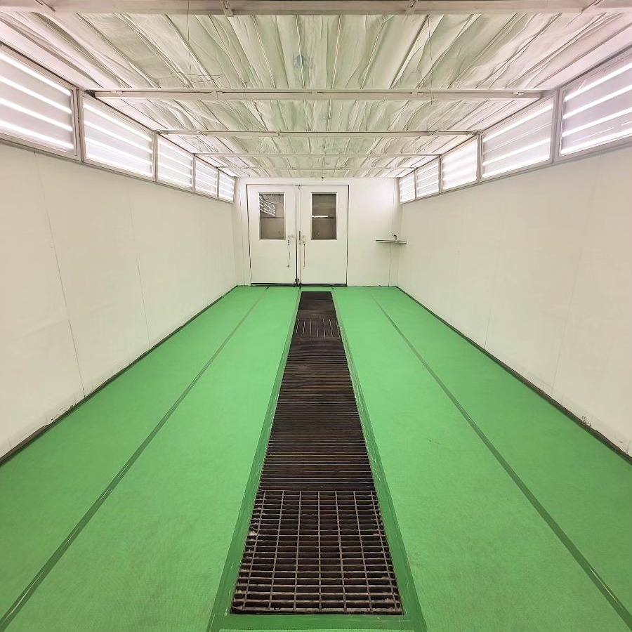 Spray booth serviced by Elite
