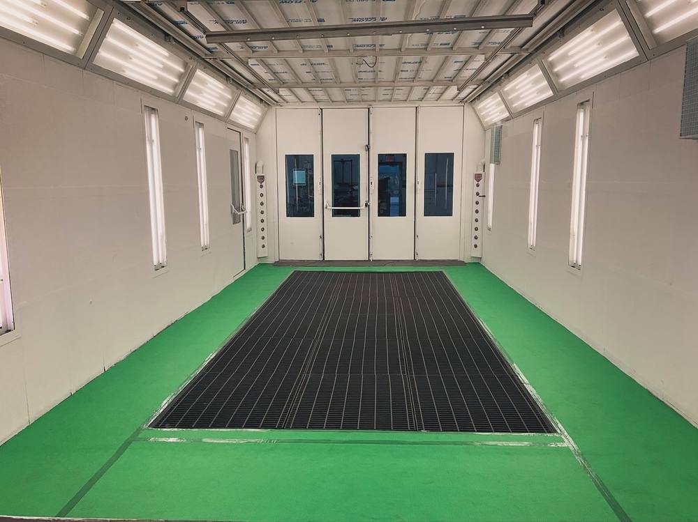 Spray booth serviced by Elite
