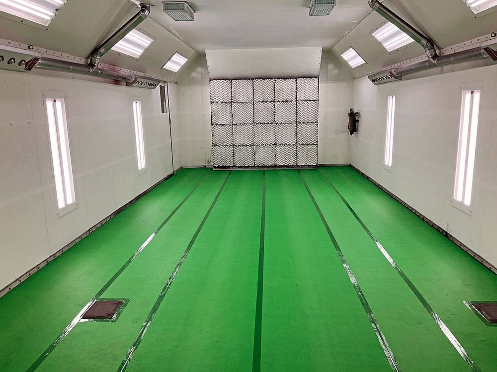 Spray booth serviced by Elite
