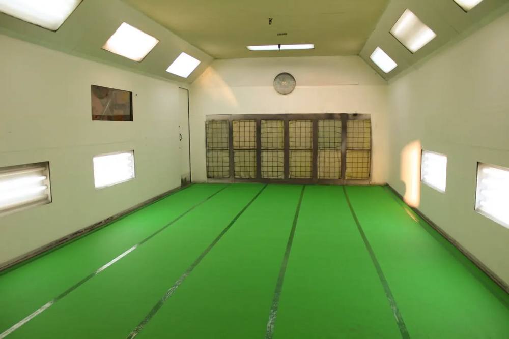 Spray booth serviced by Elite