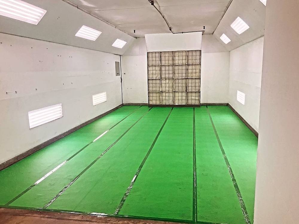 Spray booth serviced by Elite