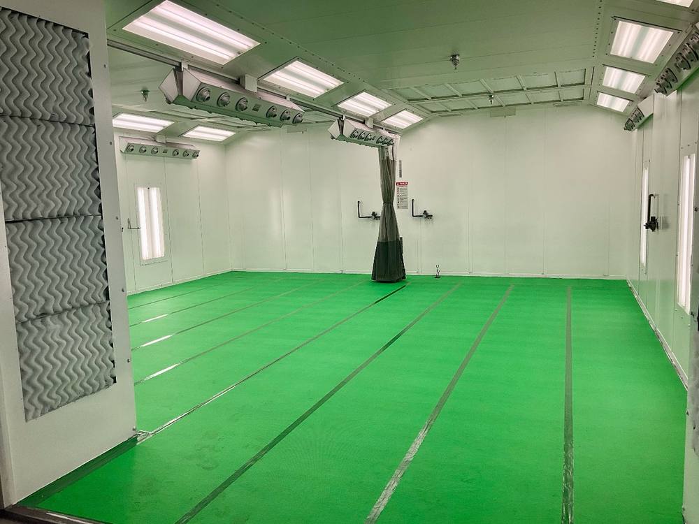Spray booth serviced by Elite