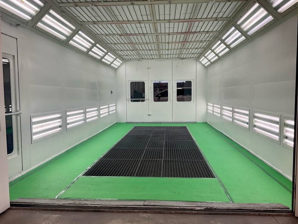 Spray booth serviced by Elite