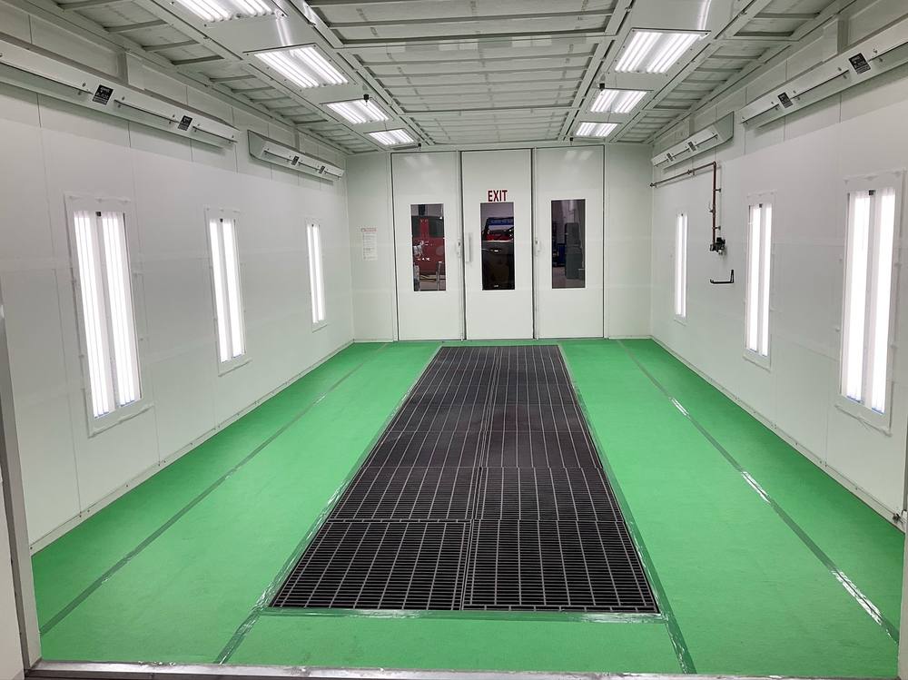 Spray booth serviced by Elite