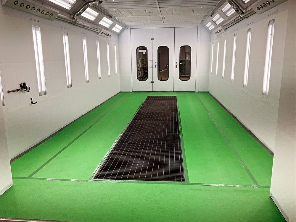 Spray booth serviced by Elite