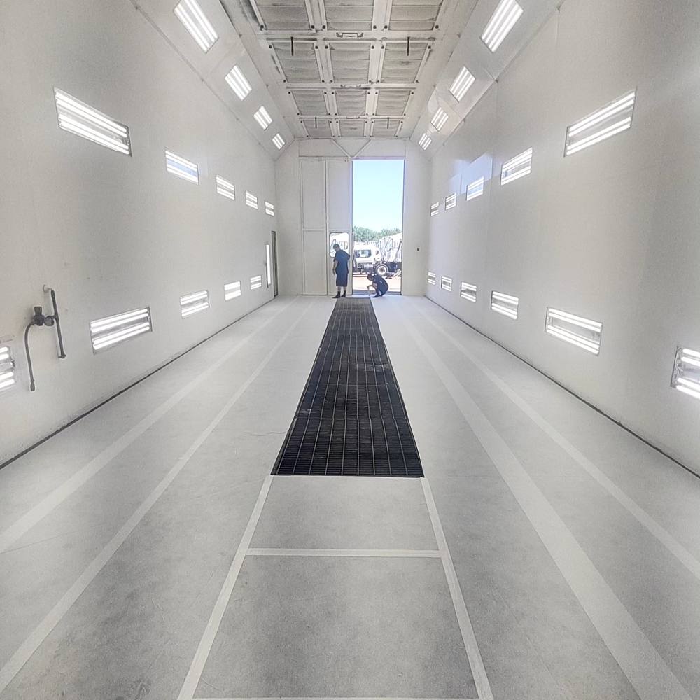 Truck booth serviced by Elite